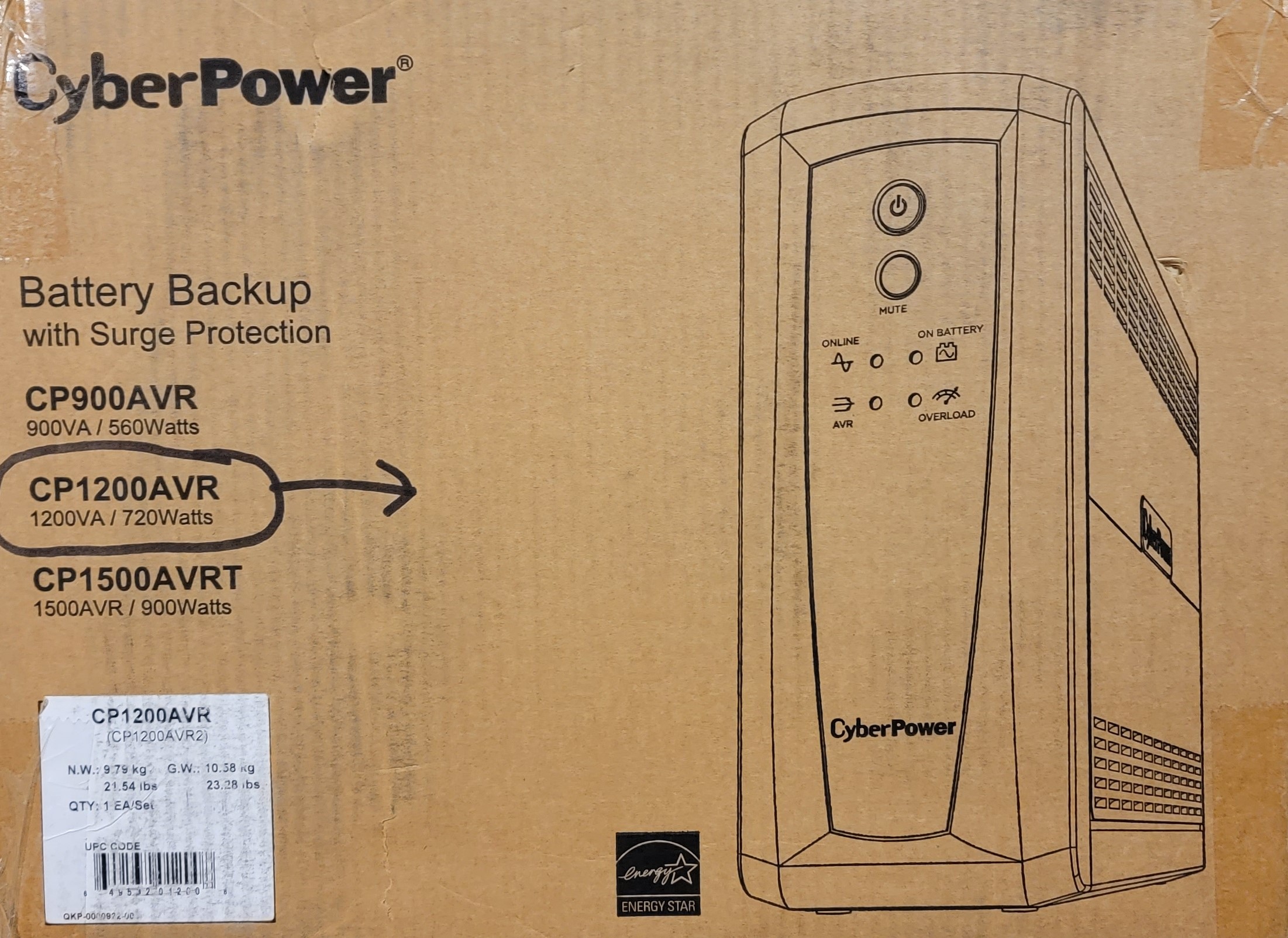 Universal Power Supplies -1200VA