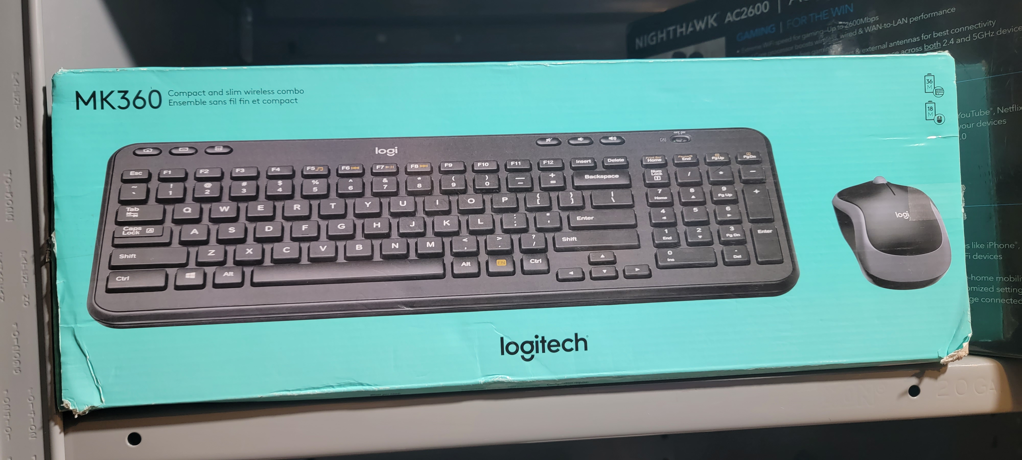 Logitech Keyboard and Mouses Wireless combo -MK360 