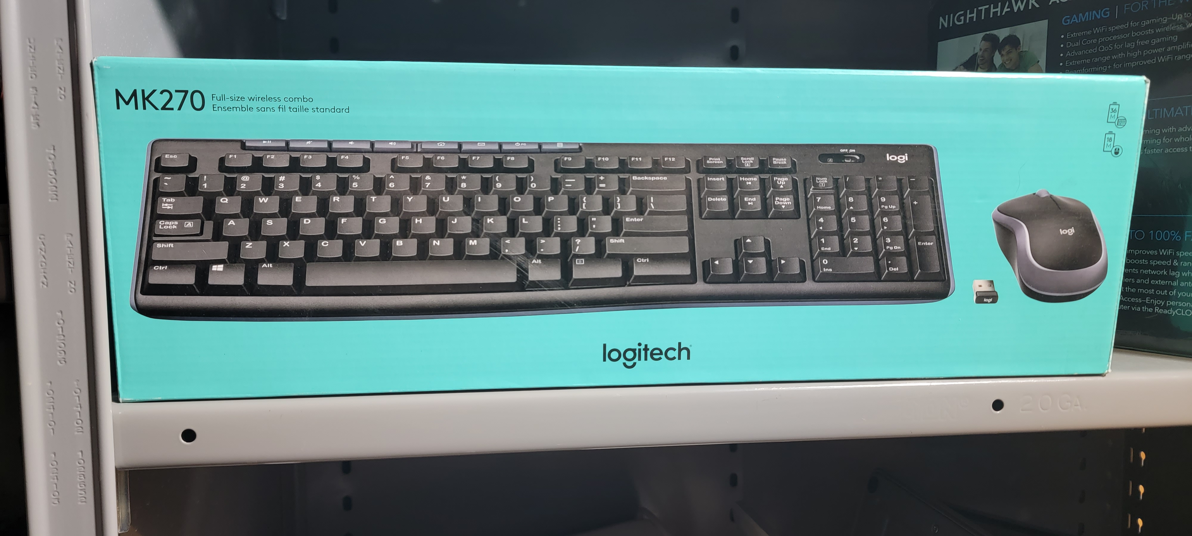 Logitech Keyboard and Mouses Wireless combo -- MK270